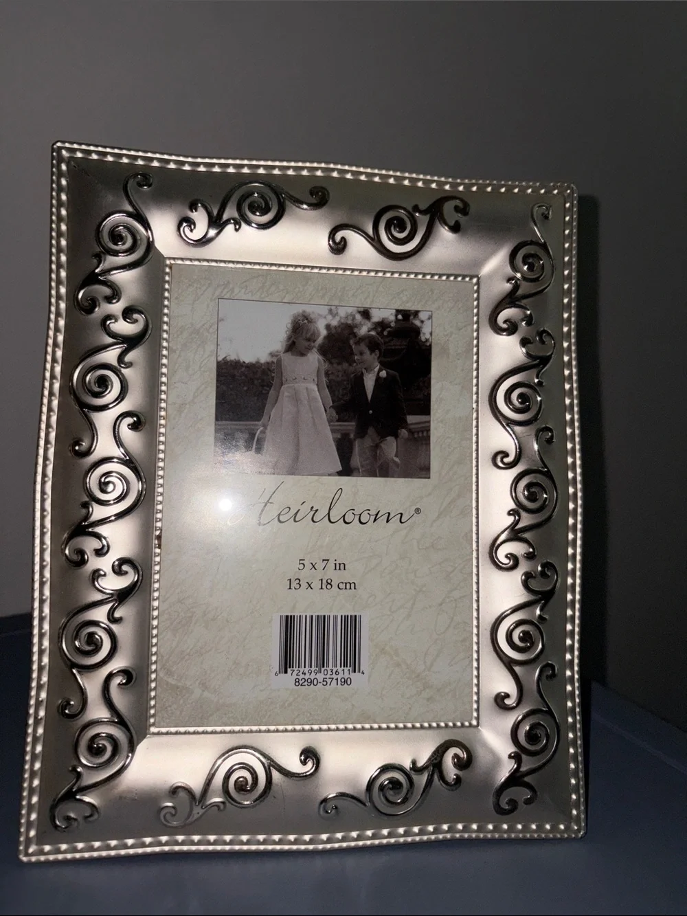 Heirloom Silver Ornate Picture Frame - 5 x 7 in